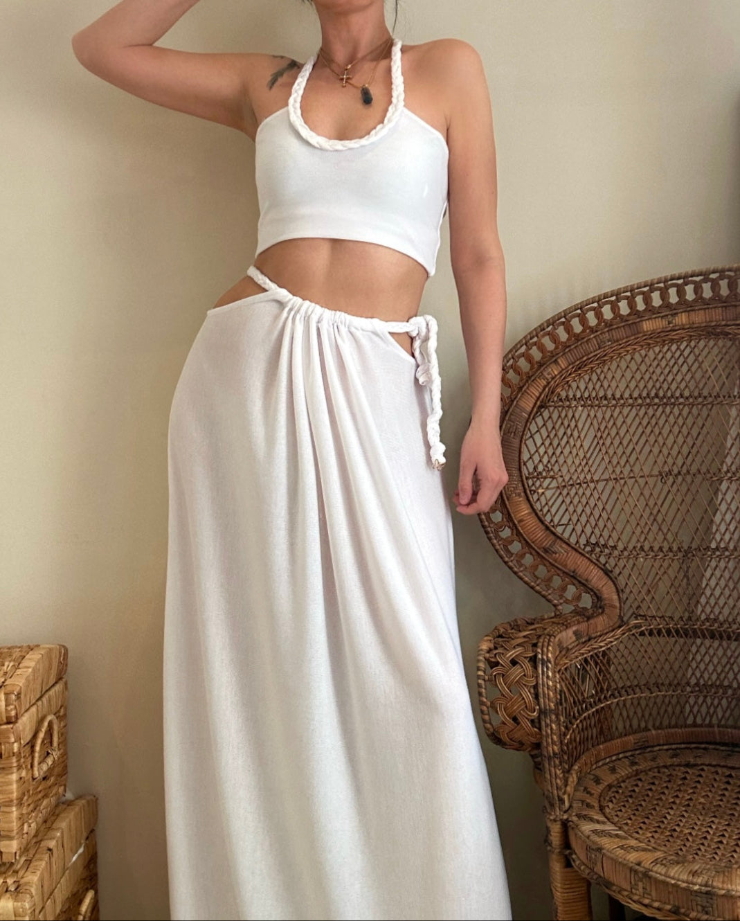 MALIN PLAIT MAXI SKIRT