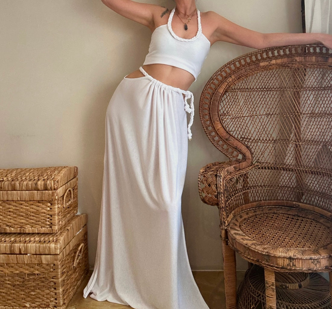 MALIN PLAIT MAXI SKIRT