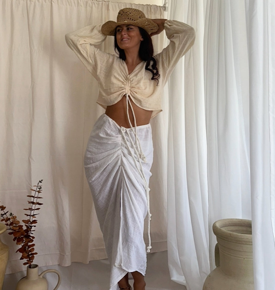 KAIRA RUCHED TOP
