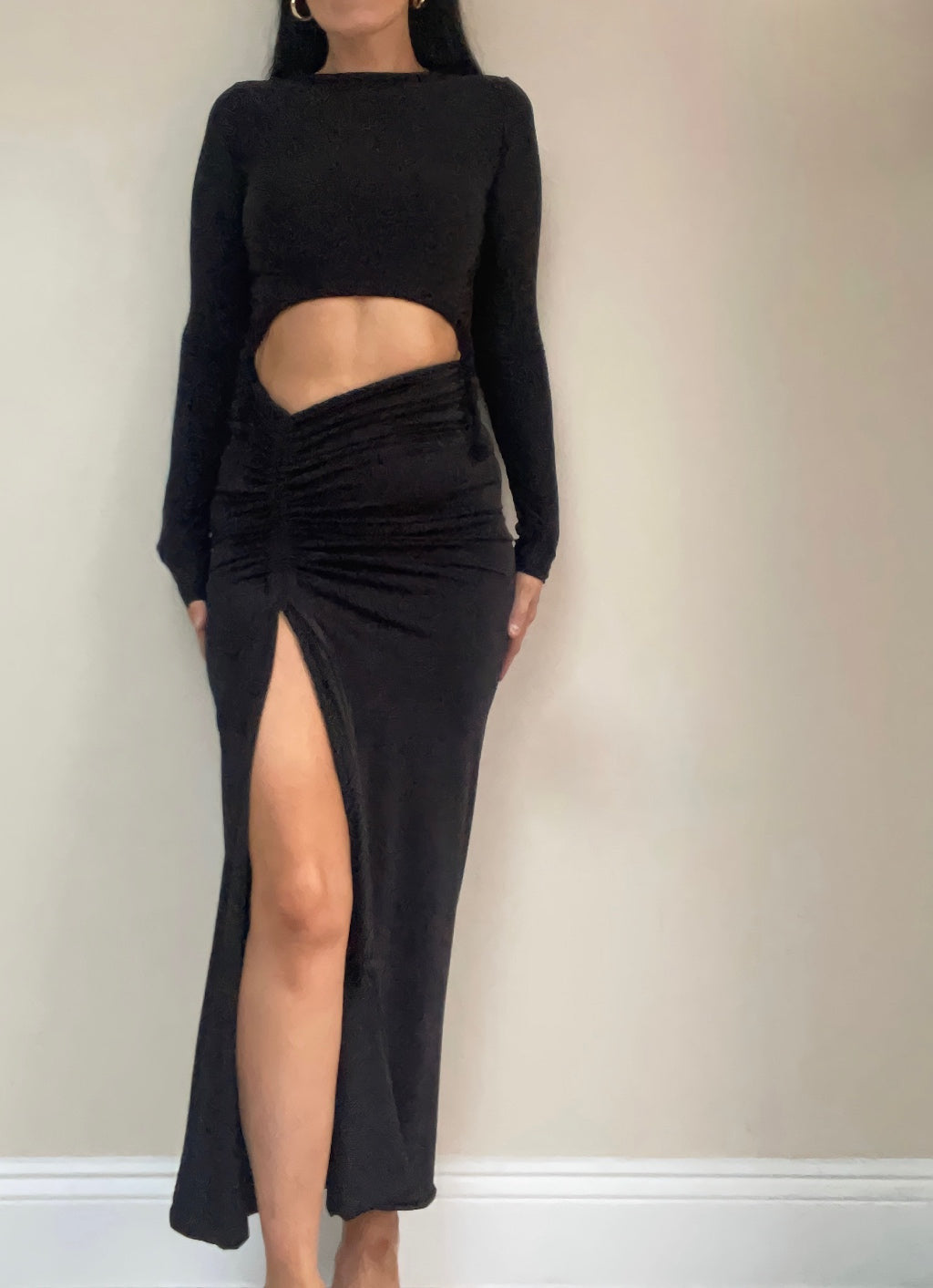 ZERO-WASTE IRINA RUCHED ROPE SKIRT
