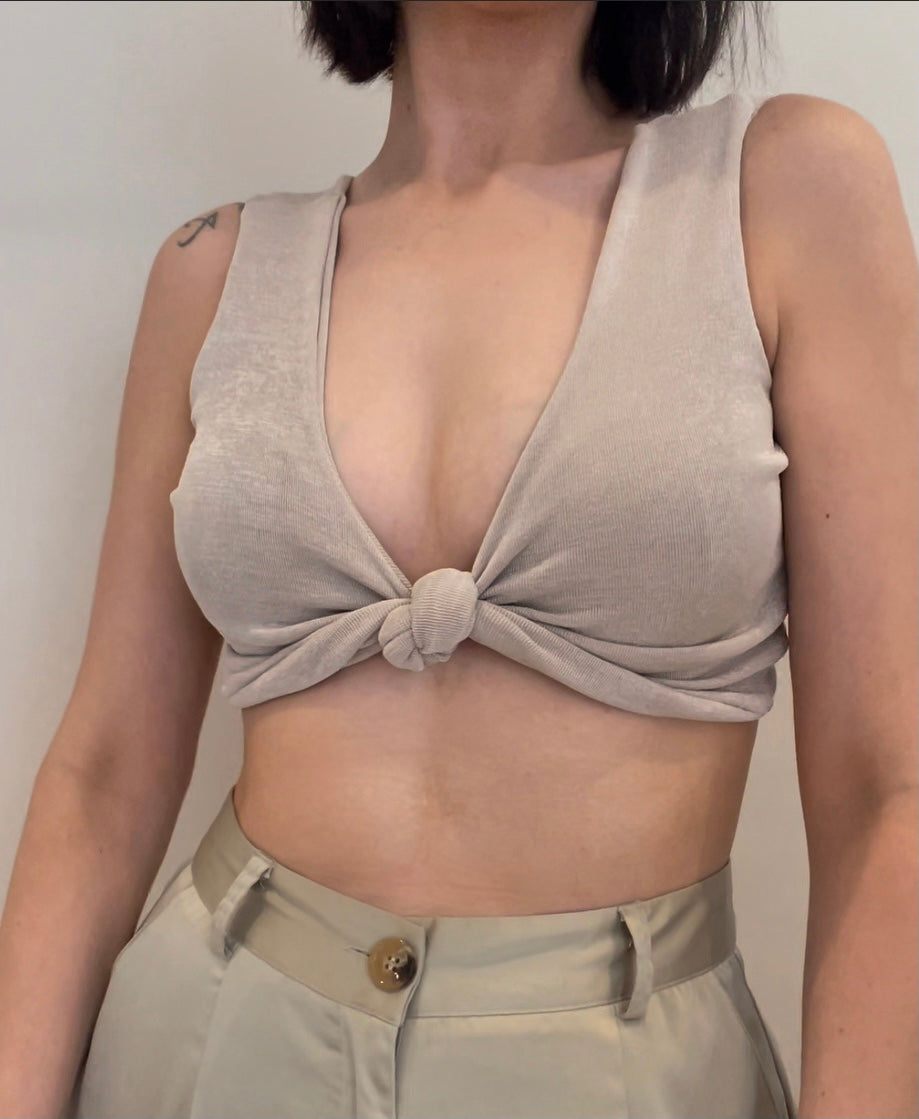 SAFFRON KNOT & TIE TOP