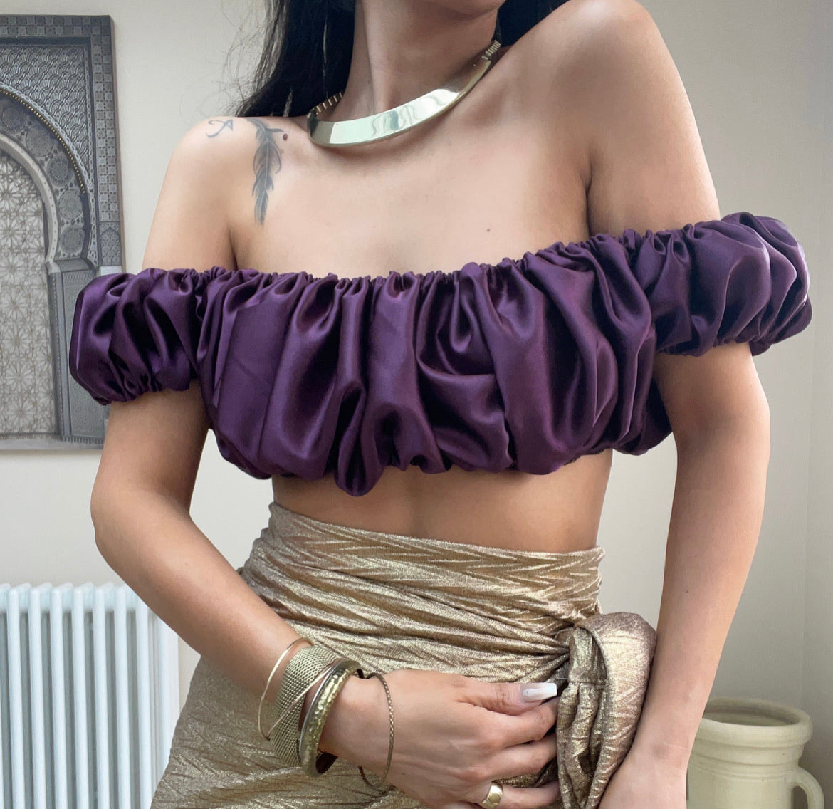 LIZA RUFFLE CROP