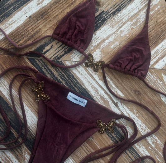 BUTTERFLY EMBELLISHED BIKINI