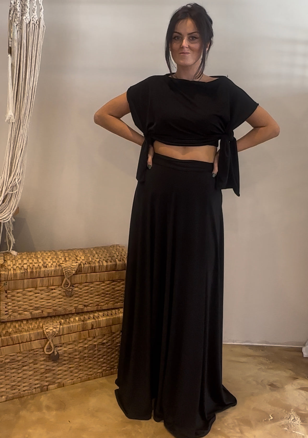 RAVEN MAXI WRAP SKIRT