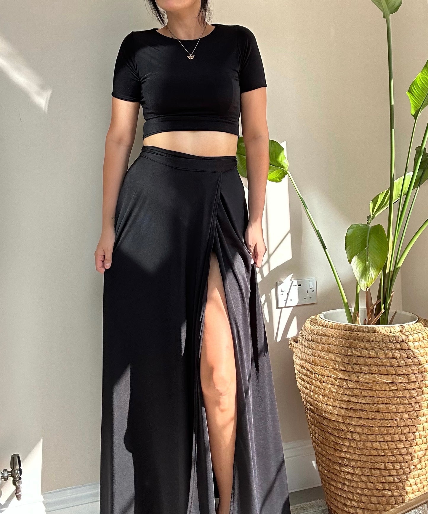 RAVEN MAXI WRAP SKIRT