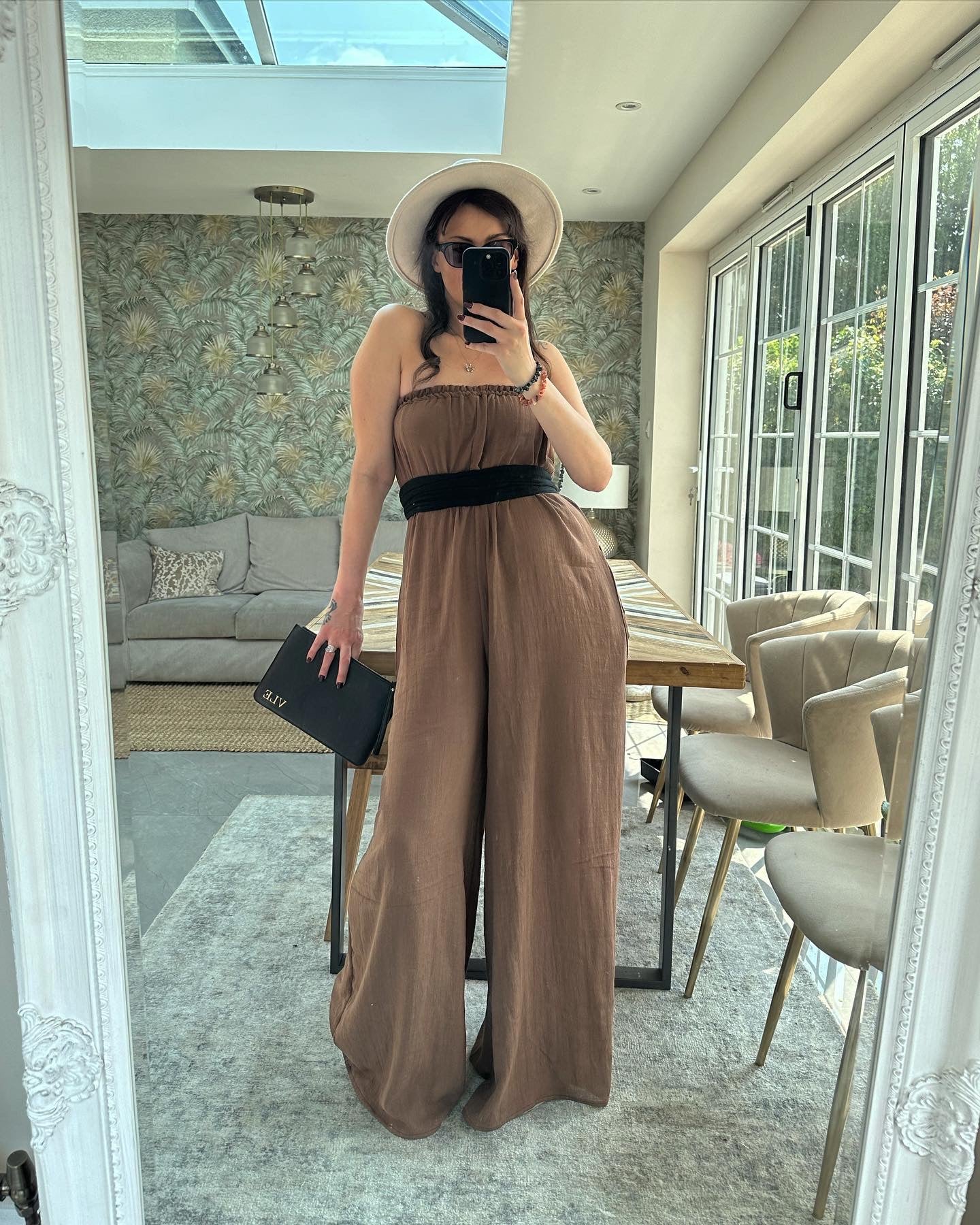 ASTRA BANDEAU WIDE LEG JUMPSUIT