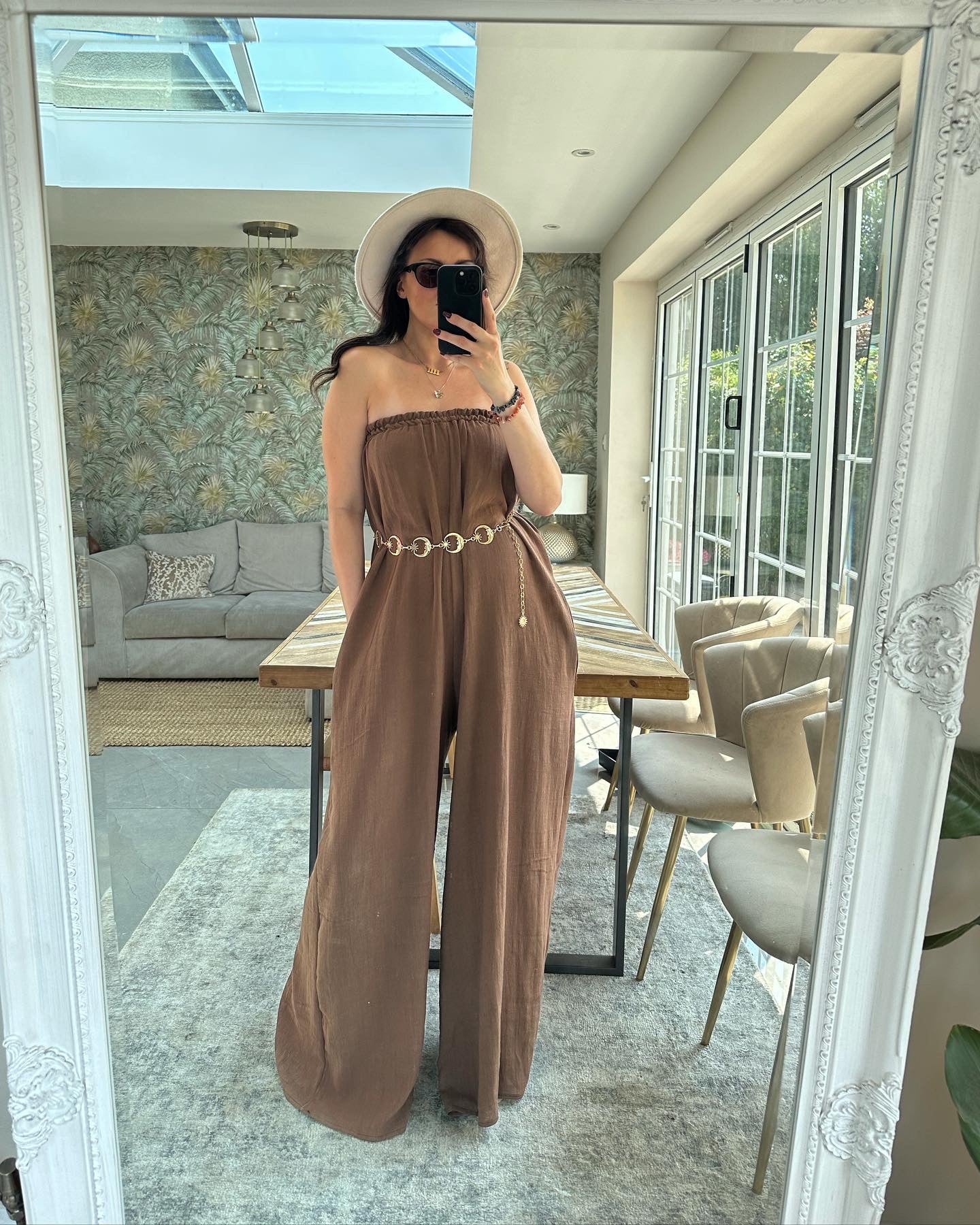 ASTRA BANDEAU WIDE LEG JUMPSUIT