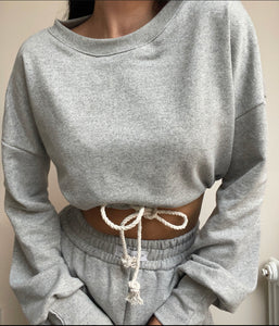 THE ROPE&COTTON CROP JUMPER