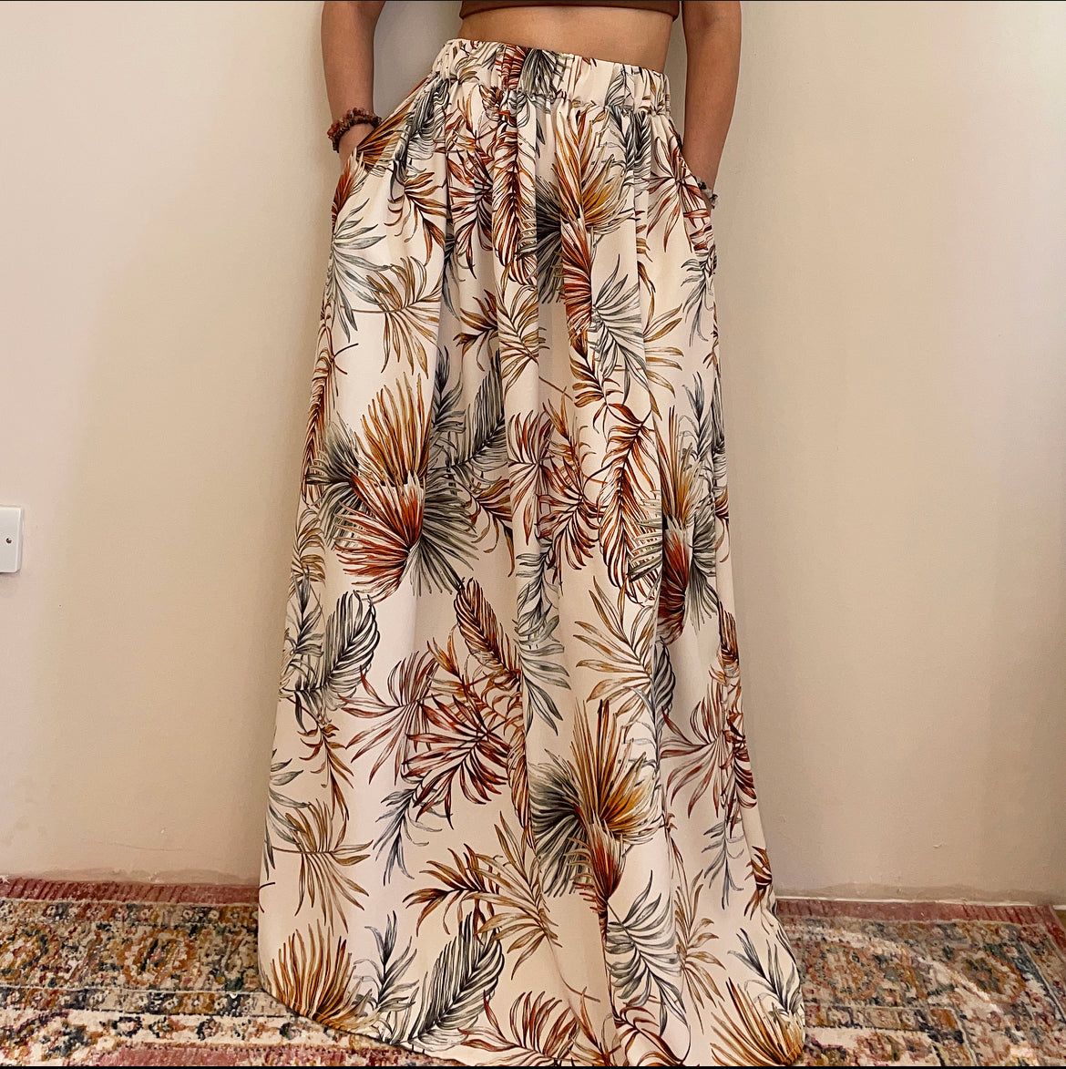 TABOO LEAF MAGDALENA MAXI SKIRT