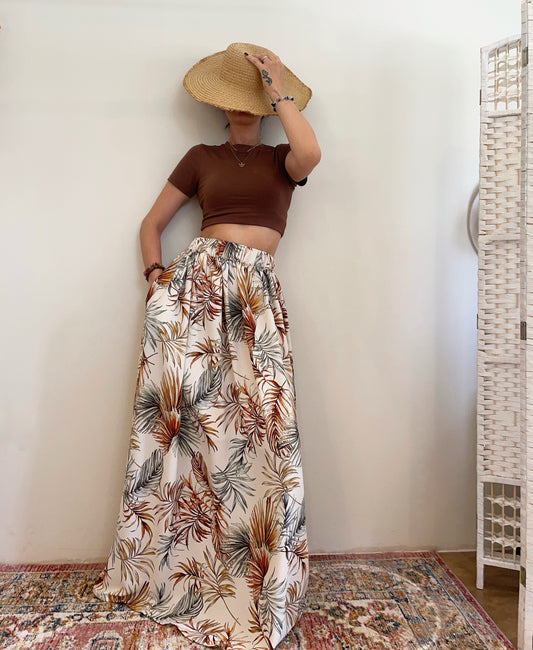 TABOO LEAF MAGDALENA MAXI SKIRT